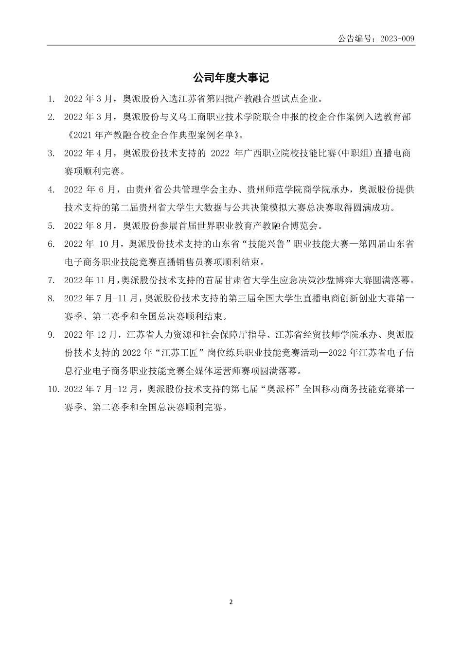 830794_2022_奥派股份_2022年年度报告_2023-04-19.pdf_第2页