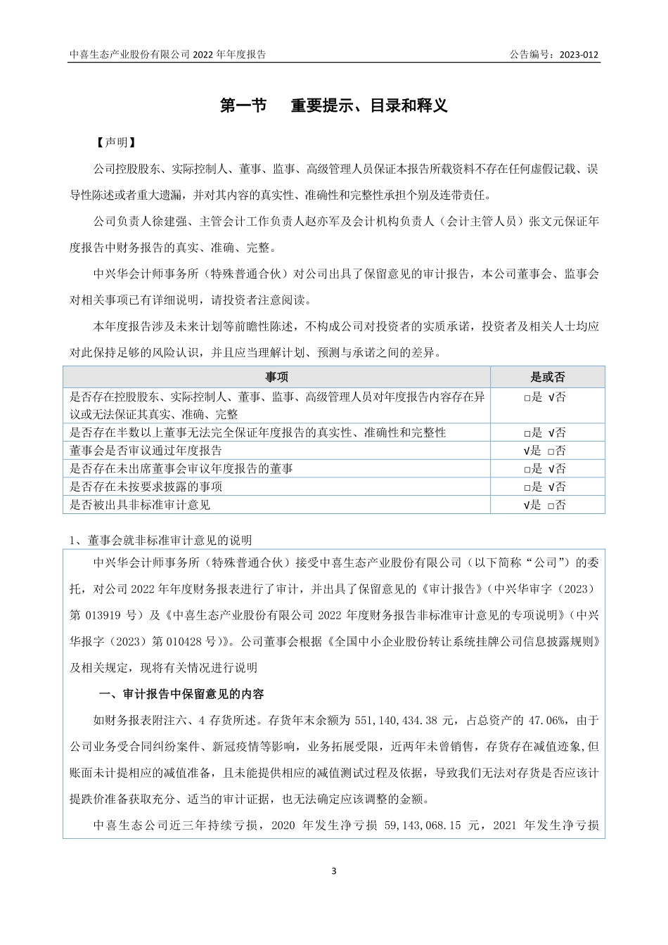 831439_2022_中喜股份_2022年年度报告_2023-04-27.pdf_第3页