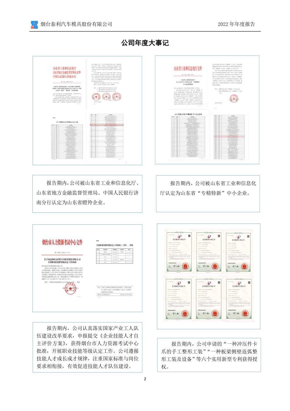 832078_2022_泰利模具_2022年年度报告_2023-04-19.pdf_第2页