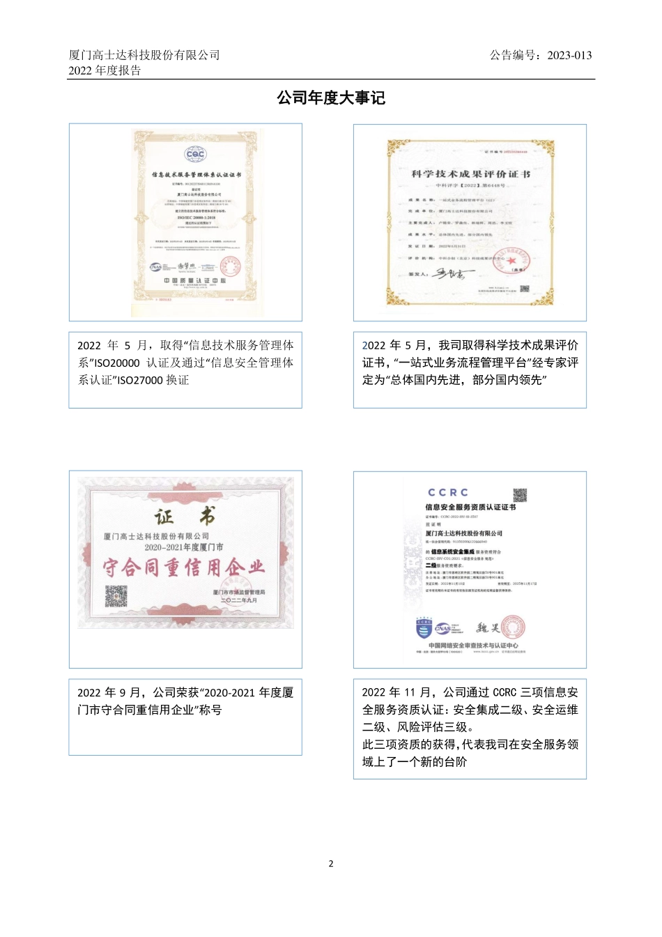 832331_2022_高士达_2022年年度报告_2023-04-05.pdf_第2页