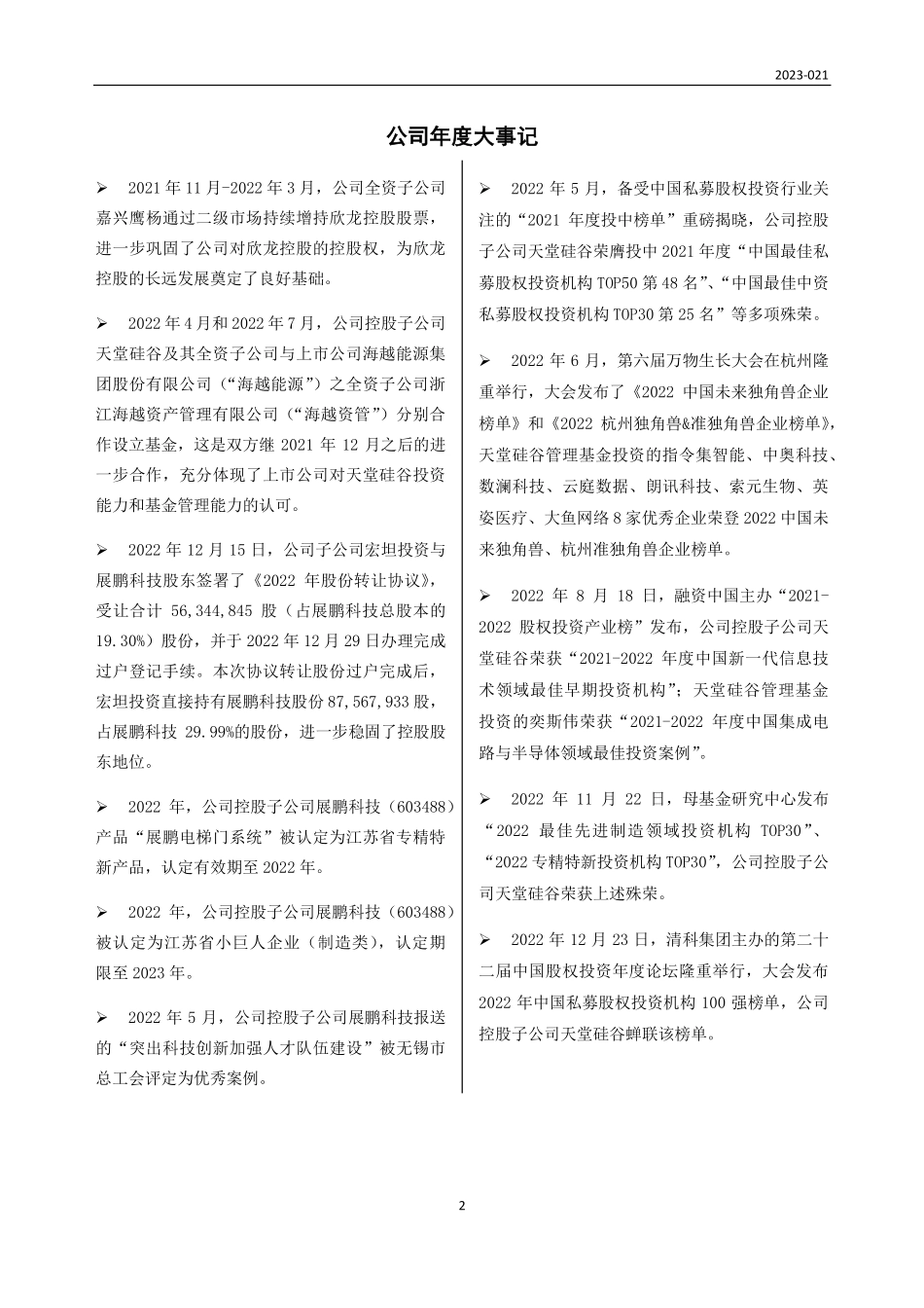 833044_2022_硅谷天堂_2022年年度报告_2023-04-25.pdf_第2页