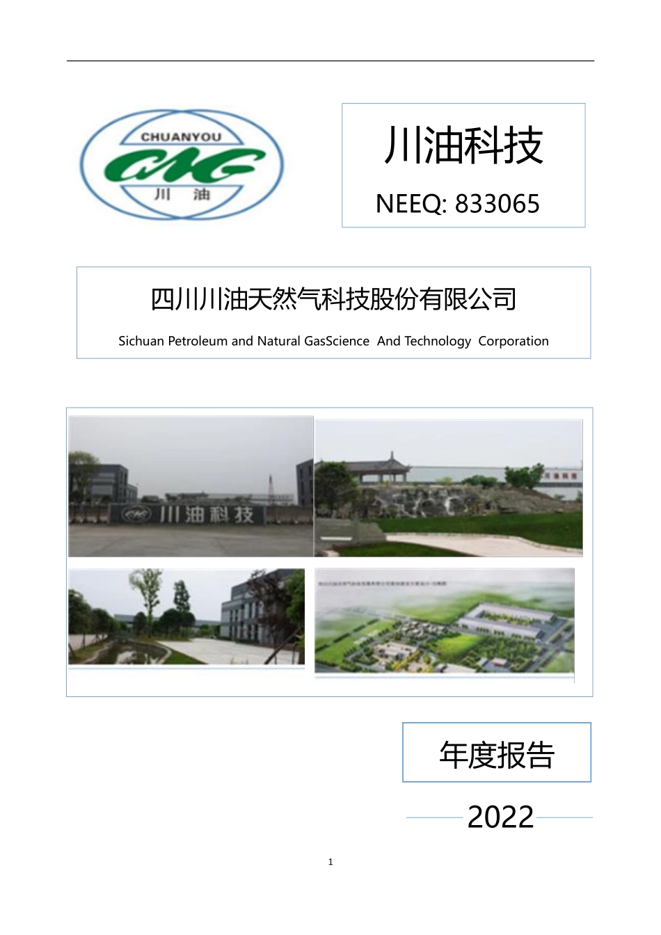 833065_2022_川油科技_2022年年度报告_2023-04-19.pdf_第1页