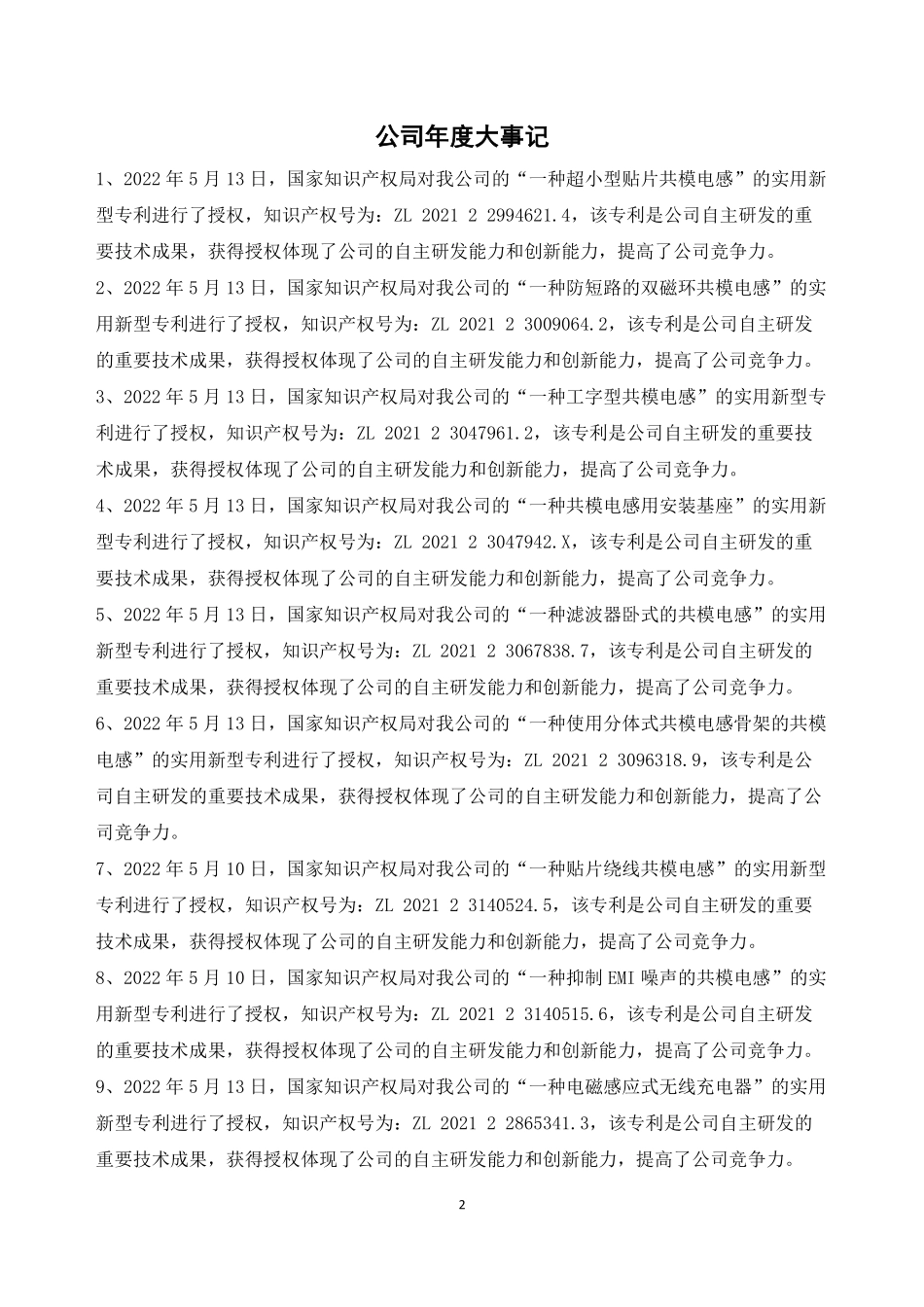 833493_2022_中岳非晶_2022年年度报告_2023-04-27.pdf_第2页