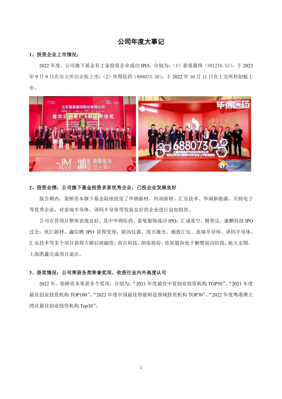 833689_2022_架桥资本_2022年年度报告_2023-04-19.pdf_第2页