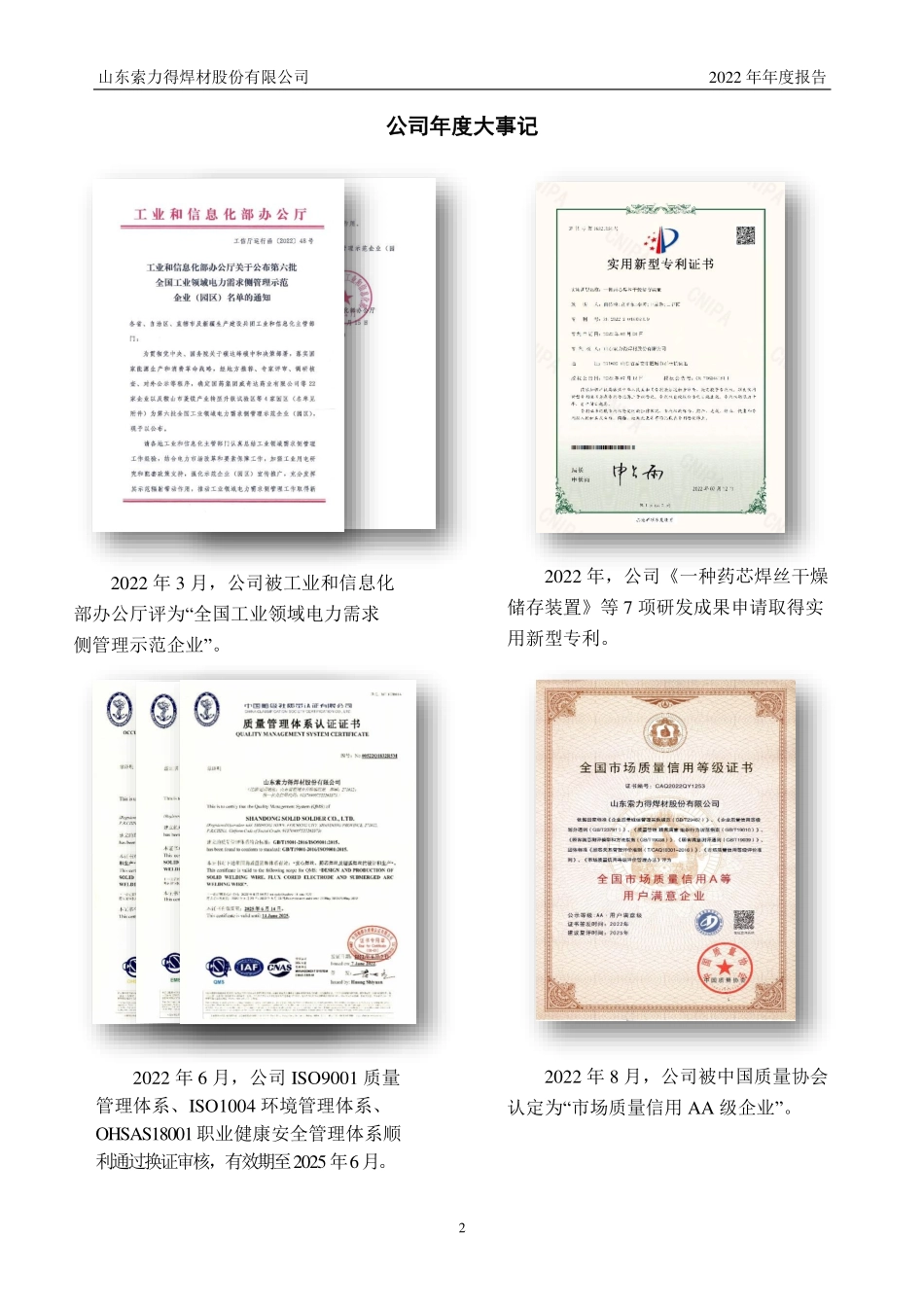832398_2022_索力得_2022年年度报告_2023-04-25.pdf_第2页