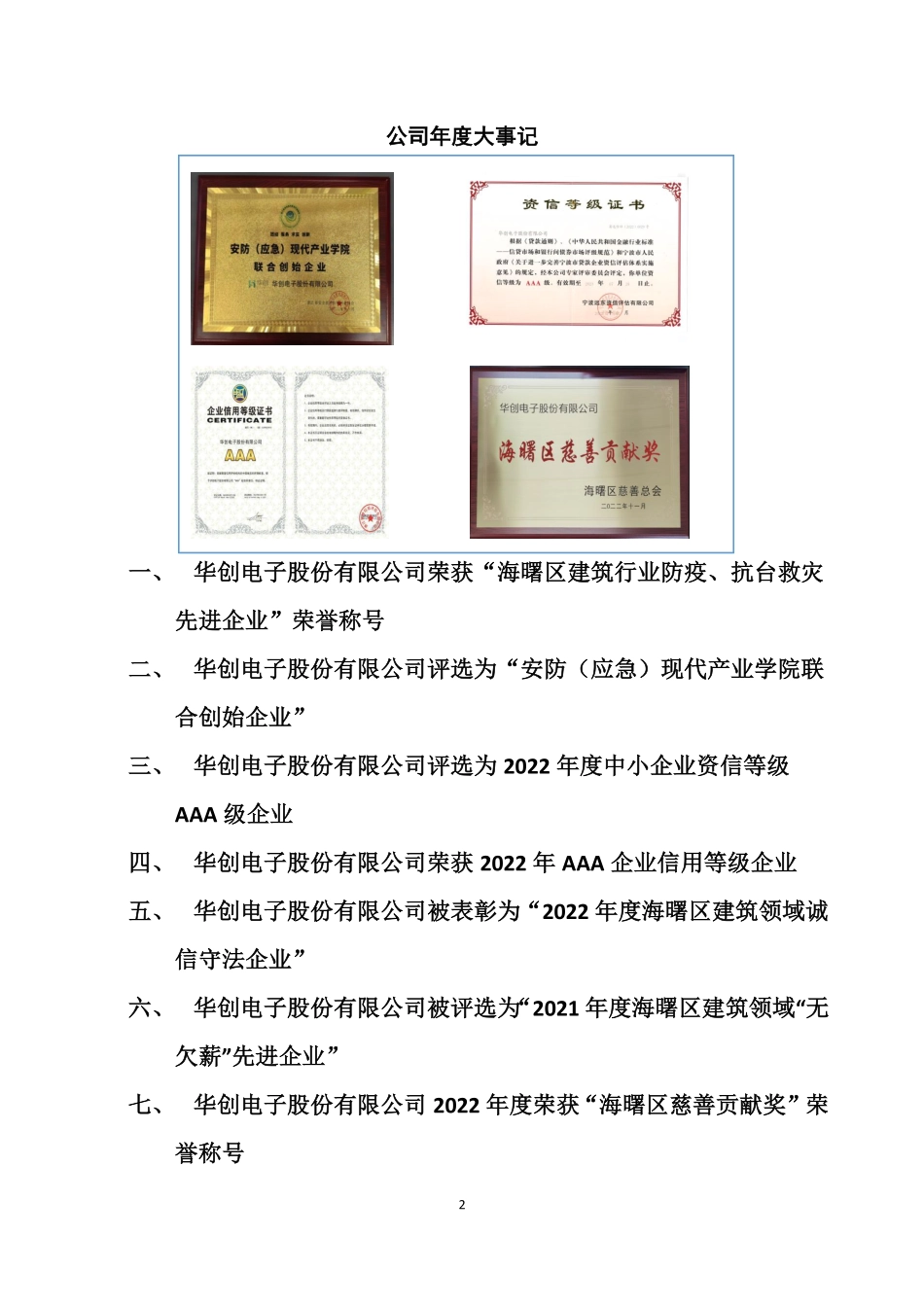 834144_2022_华创电子_2022年年度报告_2023-04-23.pdf_第2页