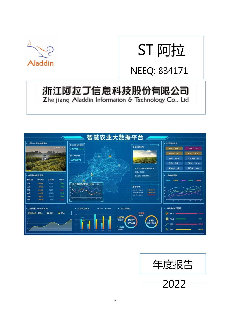 834171_2022_ST阿拉_2022年年度报告_2023-04-26.pdf_第1页