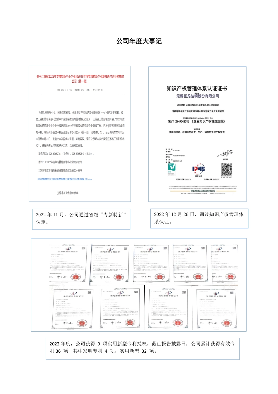 834764_2022_巨龙硅钢_2022年年度报告_2023-04-18.pdf_第2页