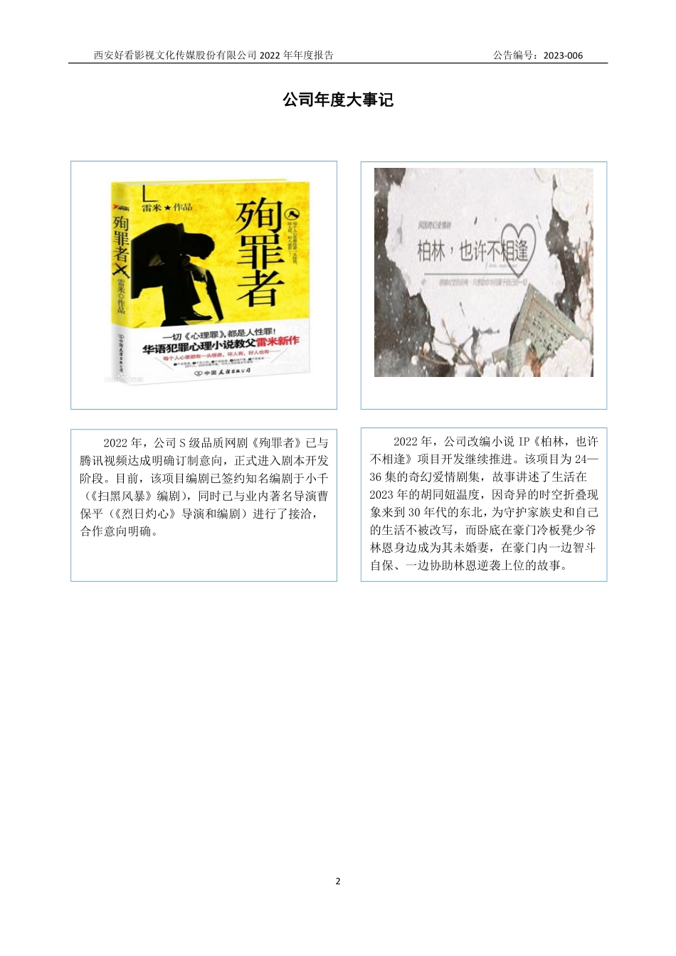 835959_2022_好看传媒_2022年年度报告_2023-04-26.pdf_第2页