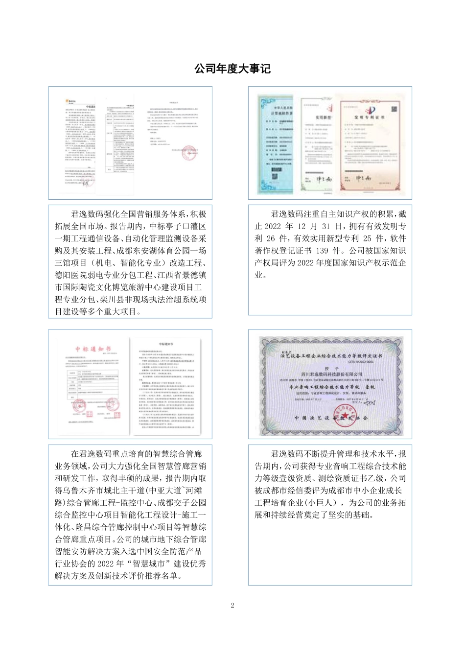 836106_2022_君逸数码_2022年年度报告_2023-03-07.pdf_第2页