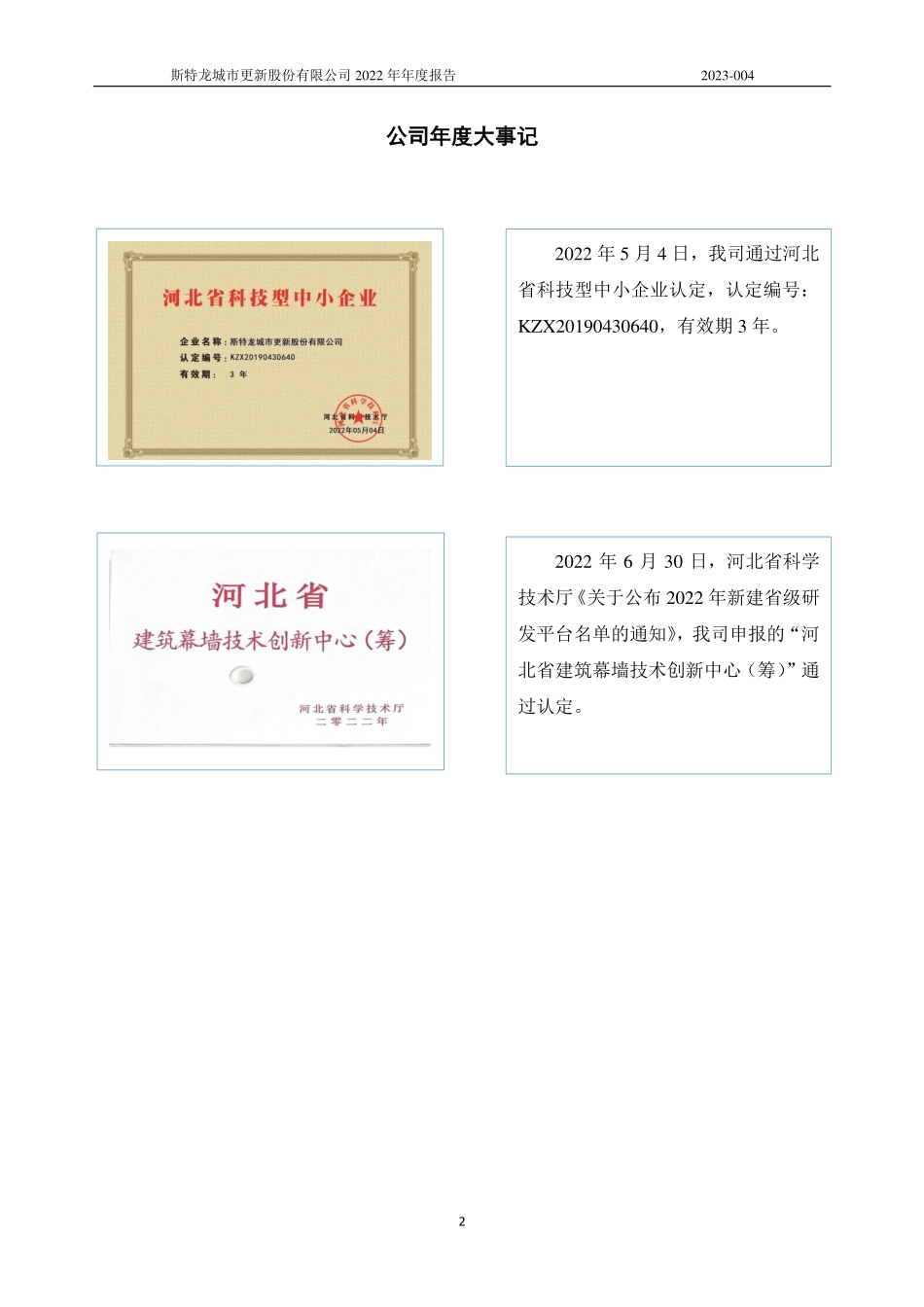 835860_2022_斯特龙_2022年年度报告_2023-04-25.pdf_第2页