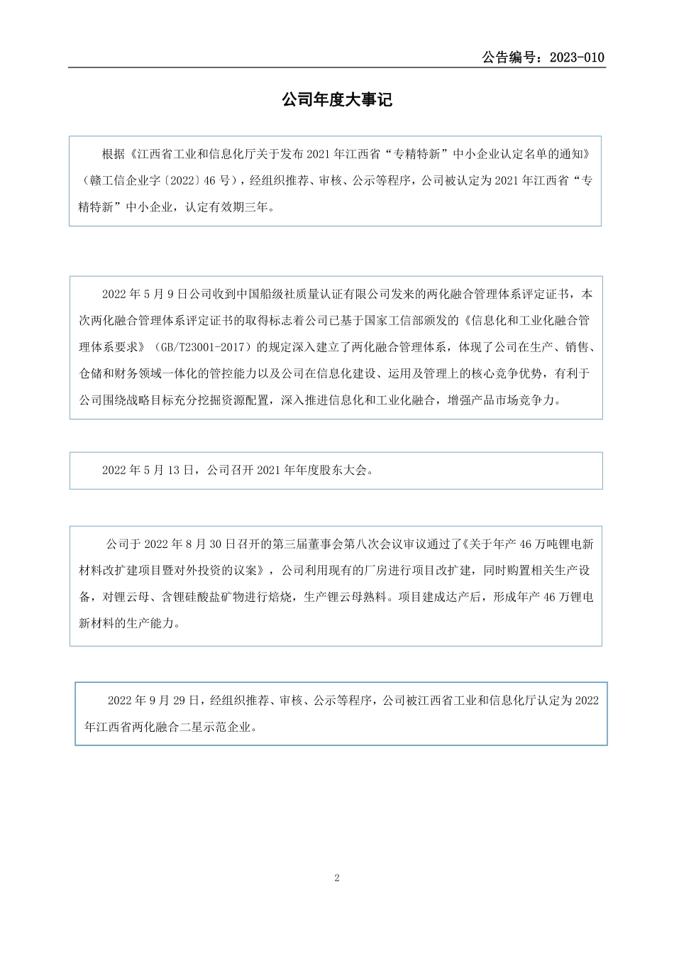832081_2022_金利股份_2022年年度报告_2023-04-26.pdf_第2页