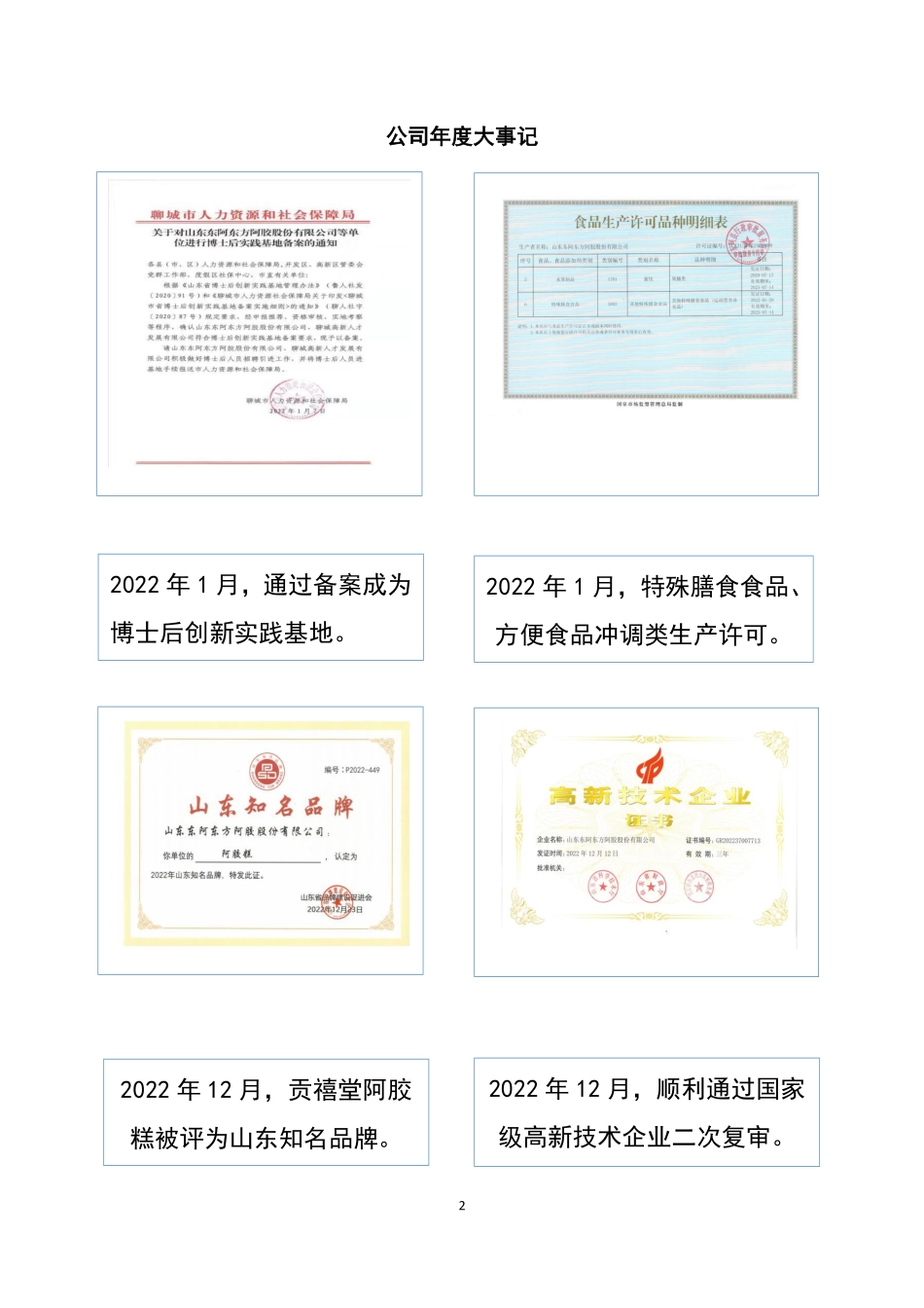 838841_2022_东方阿胶_2022年年度报告_2023-04-17.pdf_第2页