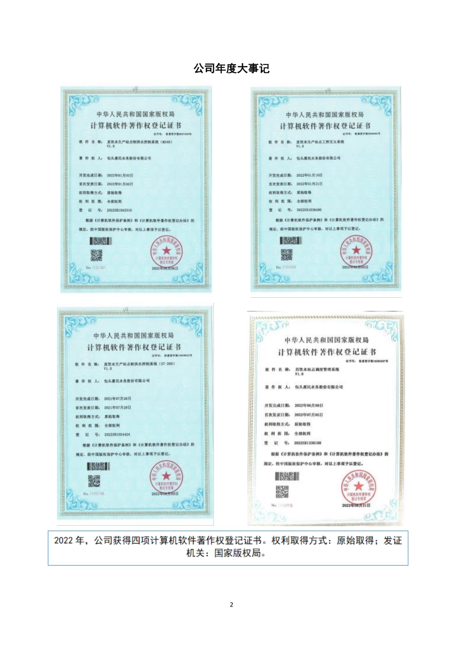 836979_2022_惠民水务_2022年年度报告_2023-03-23.pdf_第2页