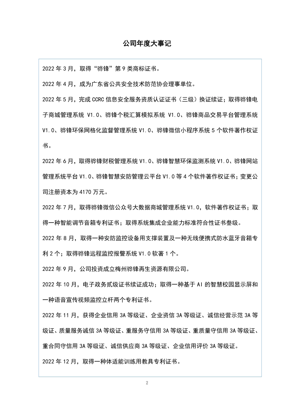 833796_2022_骅锋科技_2022年年度报告_2023-04-26.pdf_第2页