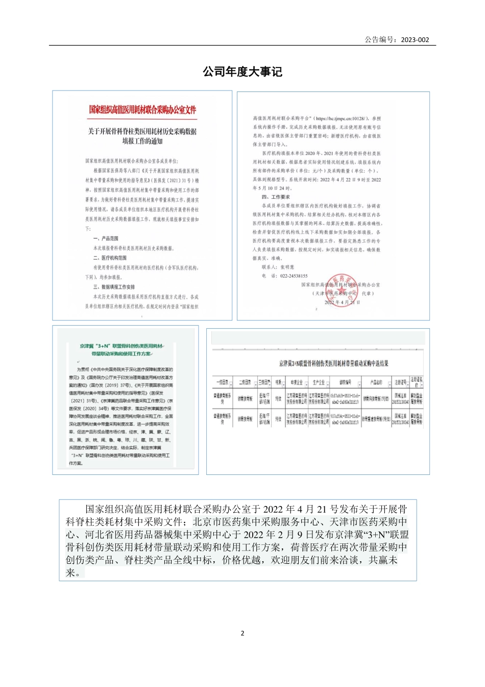 839926_2022_荷普医疗_2022年年度报告_2023-04-18.pdf_第2页