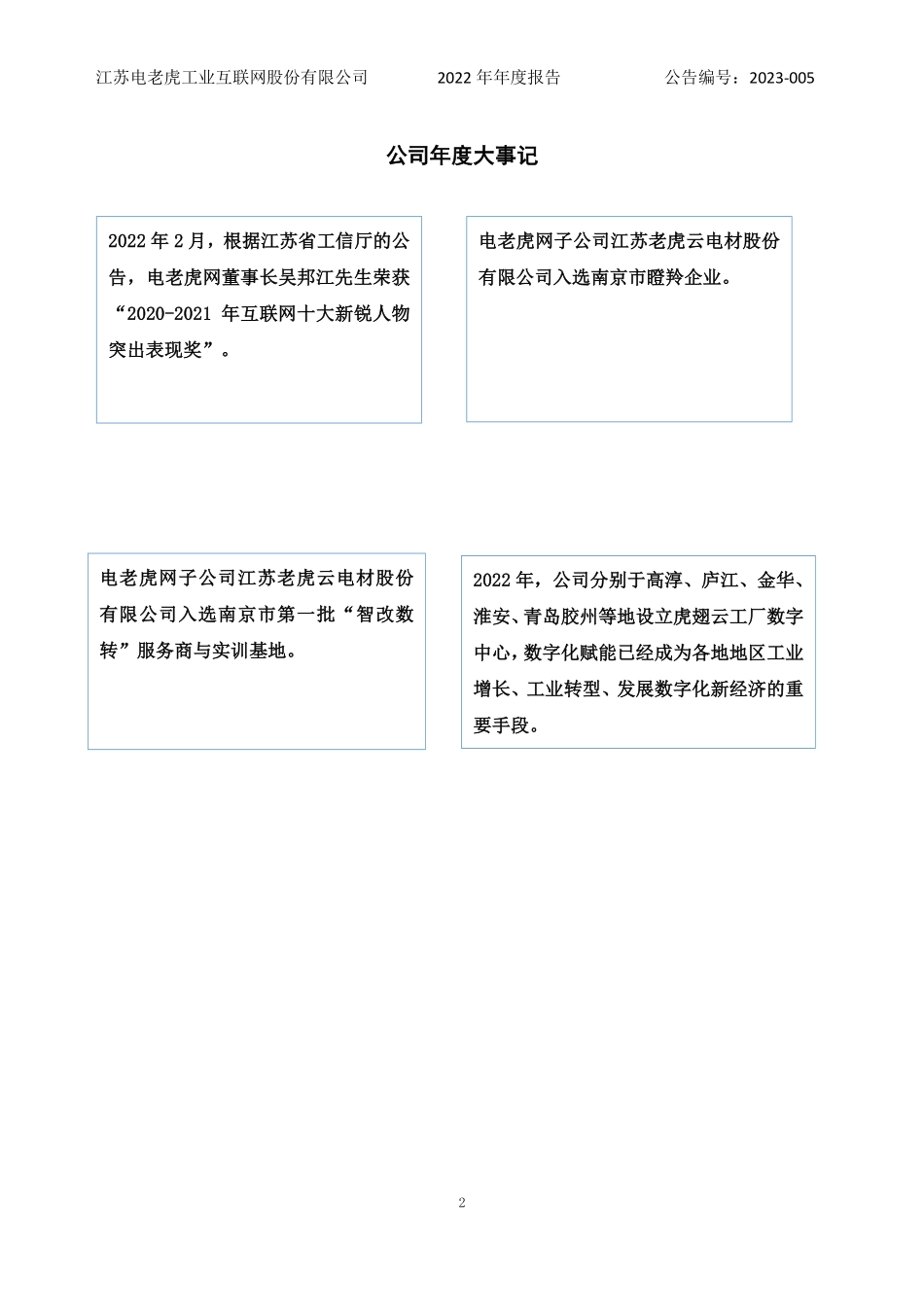 835192_2022_电老虎网_2022年年度报告_2023-04-26.pdf_第2页