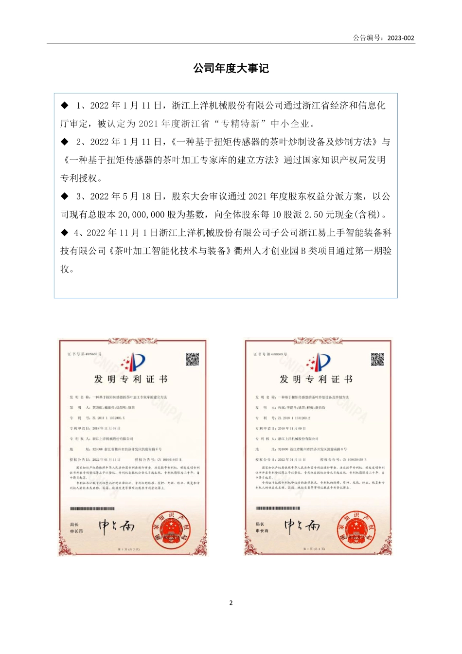 871125_2022_上洋股份_2022年年度报告_2023-04-25.pdf_第2页