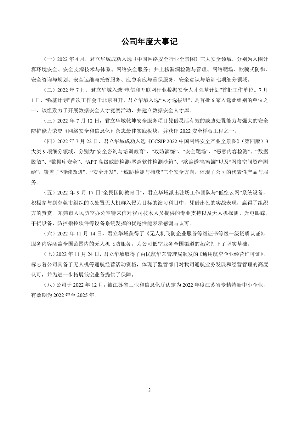 871280_2022_君立华域_2022年年度报告_2023-04-25.pdf_第2页