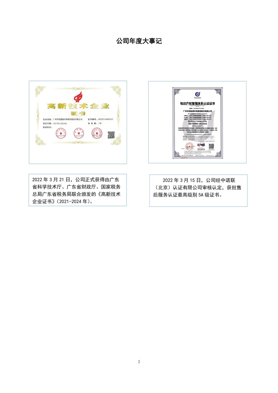 871298_2022_华浩环保_2022年年度报告_2023-04-27.pdf_第2页