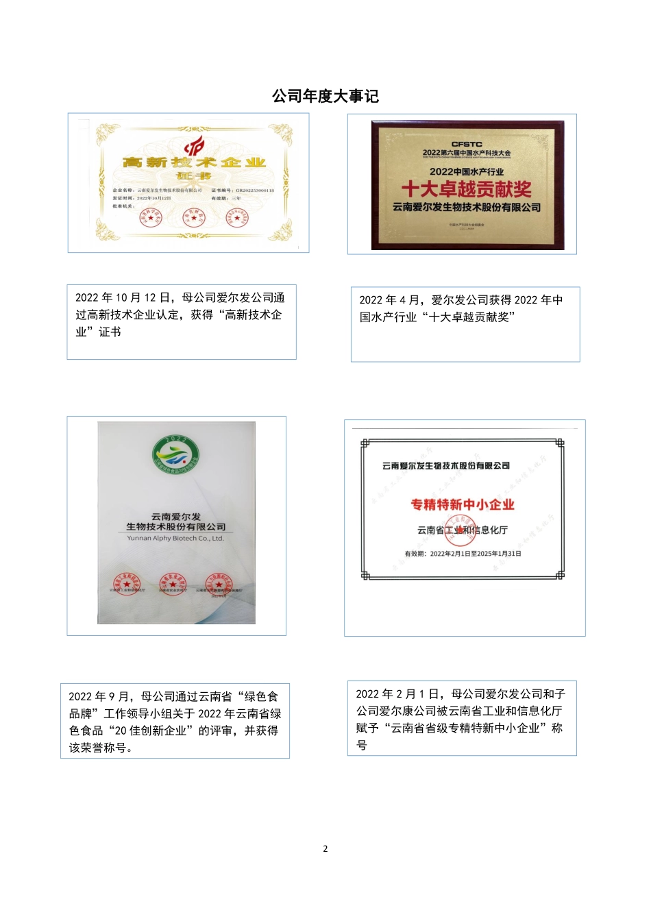 834118_2022_爱尔发_2022年年度报告_2023-04-19.pdf_第2页