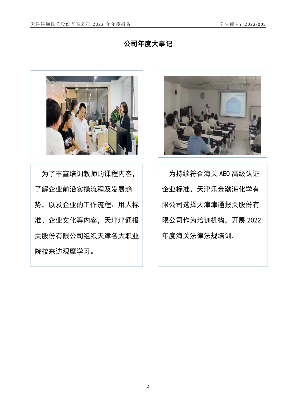 837231_2022_津通报关_2022年年度报告_2023-03-09.pdf_第2页