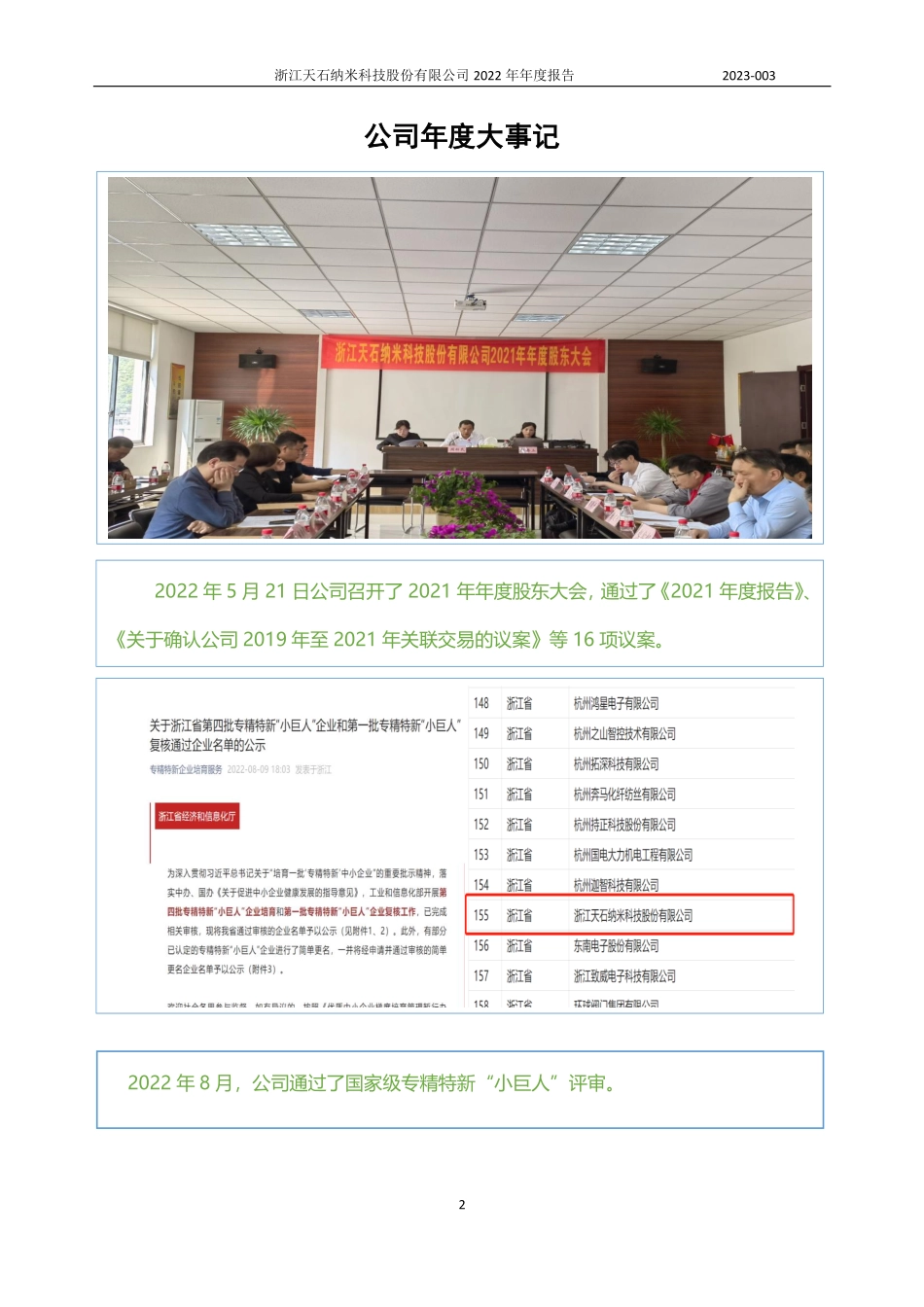 837392_2022_天石纳米_2022年年度报告_2023-04-27.pdf_第2页