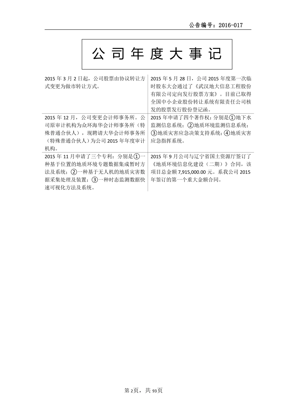 430347_2015_地大信息_2015年年度报告_2016-03-28.pdf_第2页