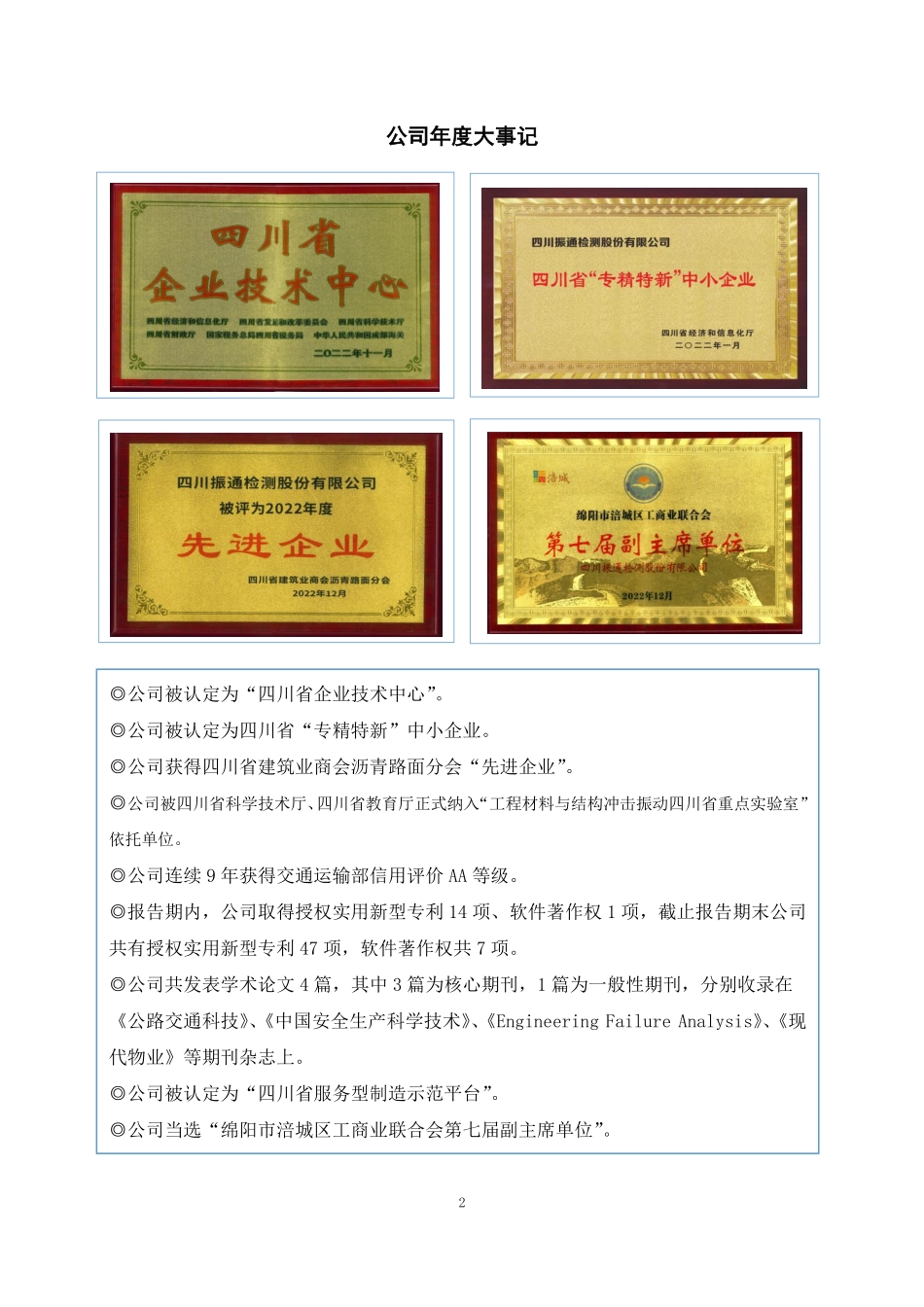 873599_2022_振通检测_2022年年度报告_2023-04-19.pdf_第2页