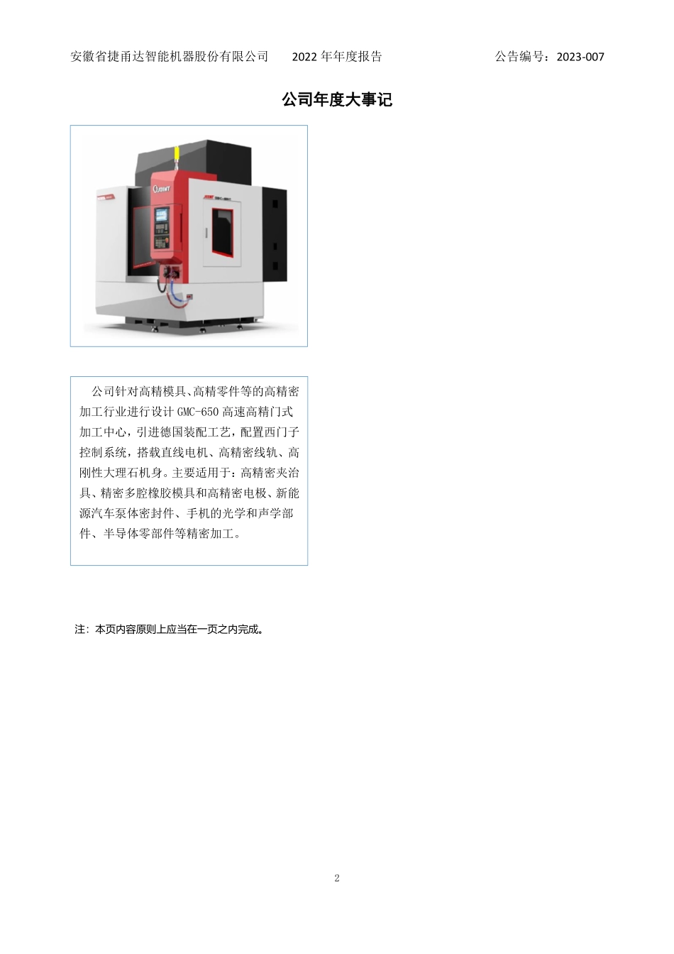 873038_2022_捷甬达_2022年年度报告_2023-04-24.pdf_第2页