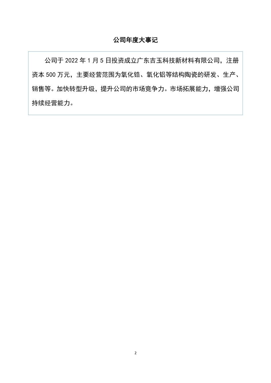 873189_2022_吉玉陶瓷_2022年年度报告_2023-04-26.pdf_第2页