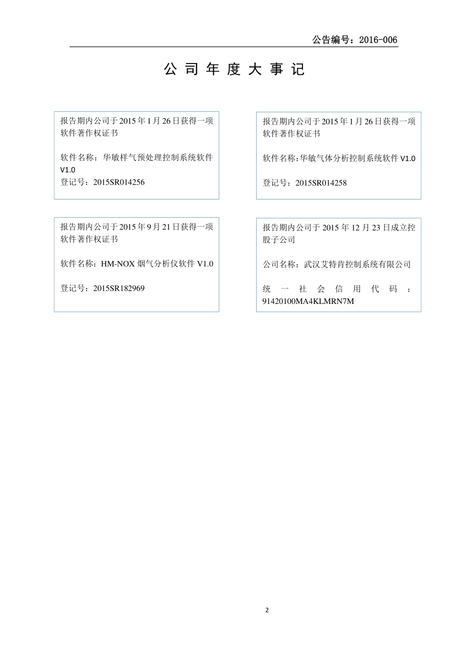 430354_2015_华敏测控_2015年年度报告_2016-04-28.pdf_第2页