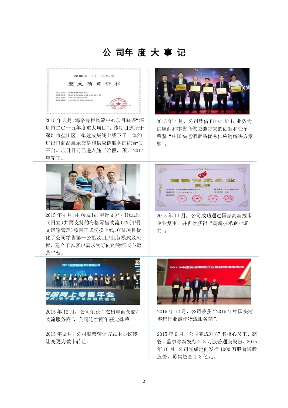 430377_2015_海格物流_2015年年度报告_2016-04-28.pdf_第2页