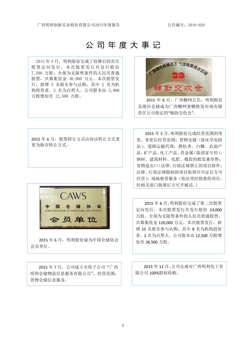 831963_2015_明利仓储_2015年年度报告_2016-04-20.pdf_第2页