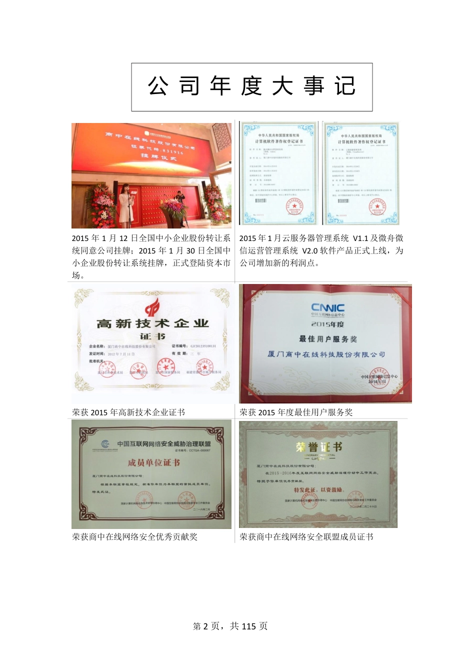 831916_2015_商中在线_2015年年度报告_2016-04-28.pdf_第2页