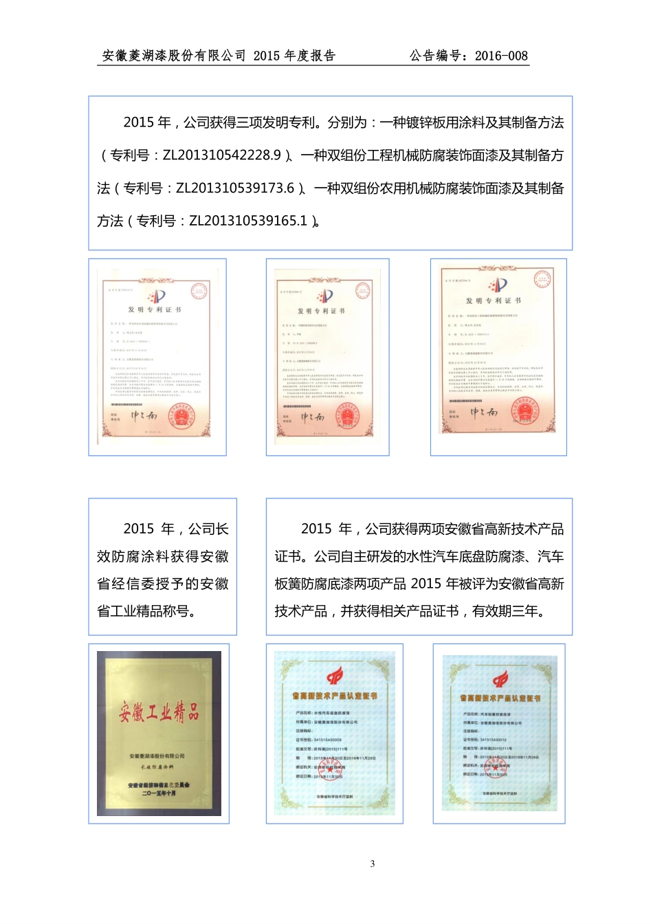 831719_2015_菱湖漆_2015年年度报告_2016-03-24.pdf_第3页