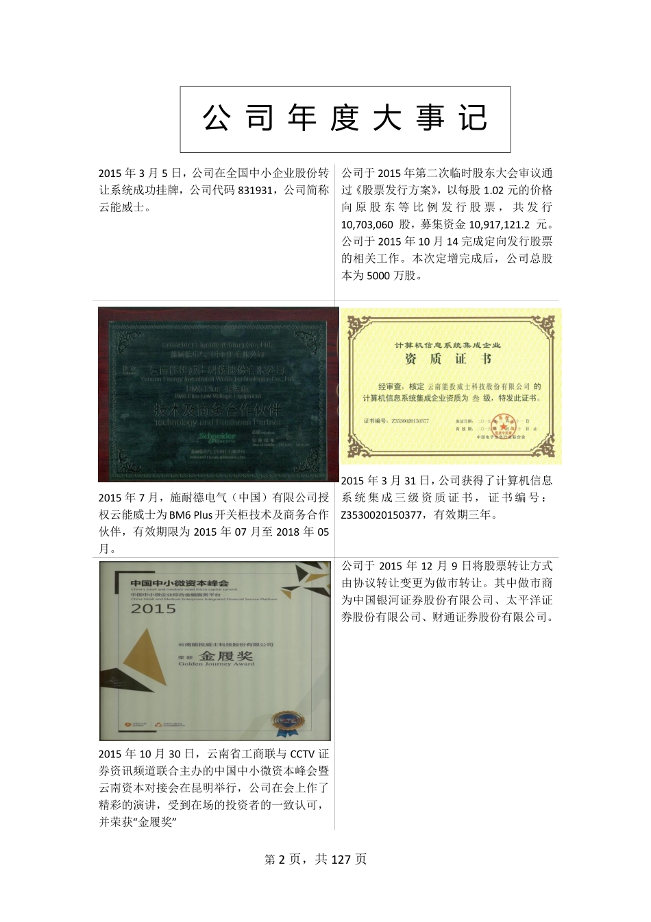 831931_2015_云能威士_2015年年度报告_2016-03-23.pdf_第2页