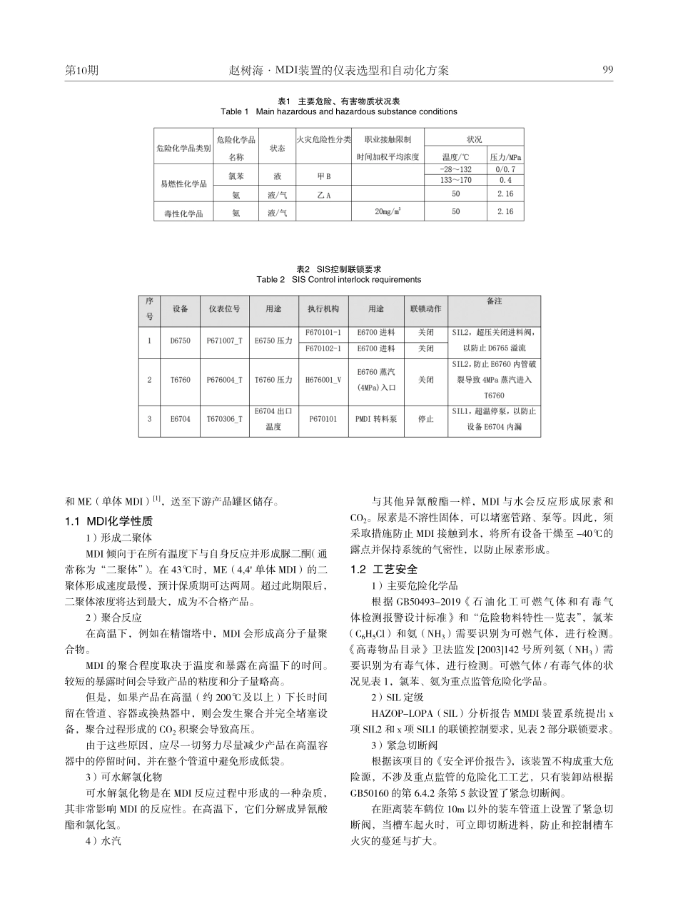 MDI装置的仪表选型和自动化方案.pdf_第2页