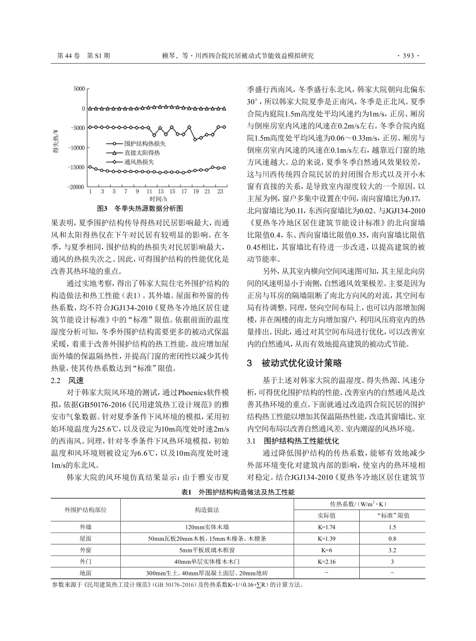 川西四合院民居被动式节能效益模拟研究.pdf_第3页