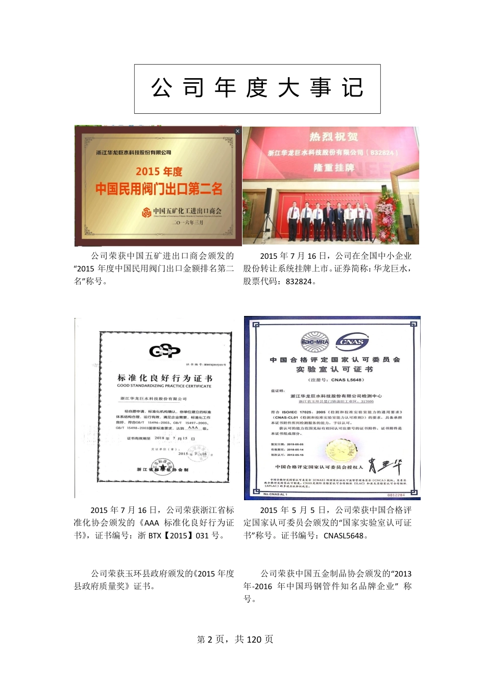 832824_2015_华龙巨水_2015年年度报告_2016-03-30.pdf_第2页