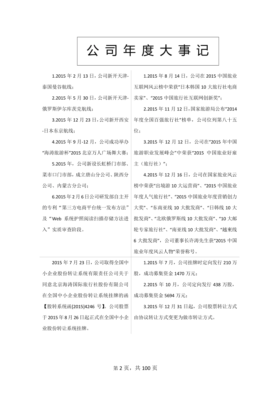 833216_2015_海涛股份_北京海涛国际旅行社股份有限公司2015年年度报告_2016-04-14.pdf_第2页