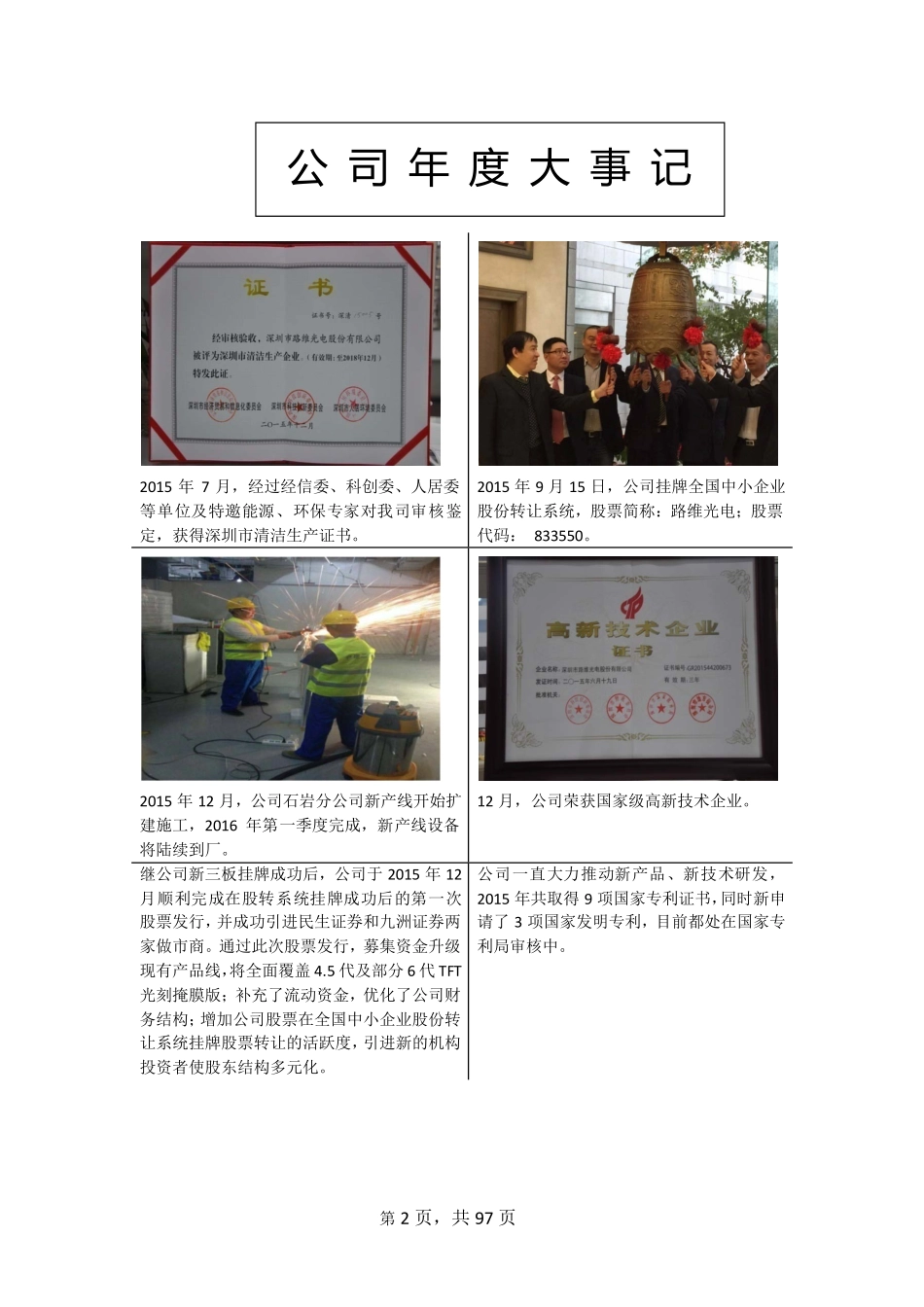 833550_2015_路维光电_2015年年度报告_2016-04-10.pdf_第2页