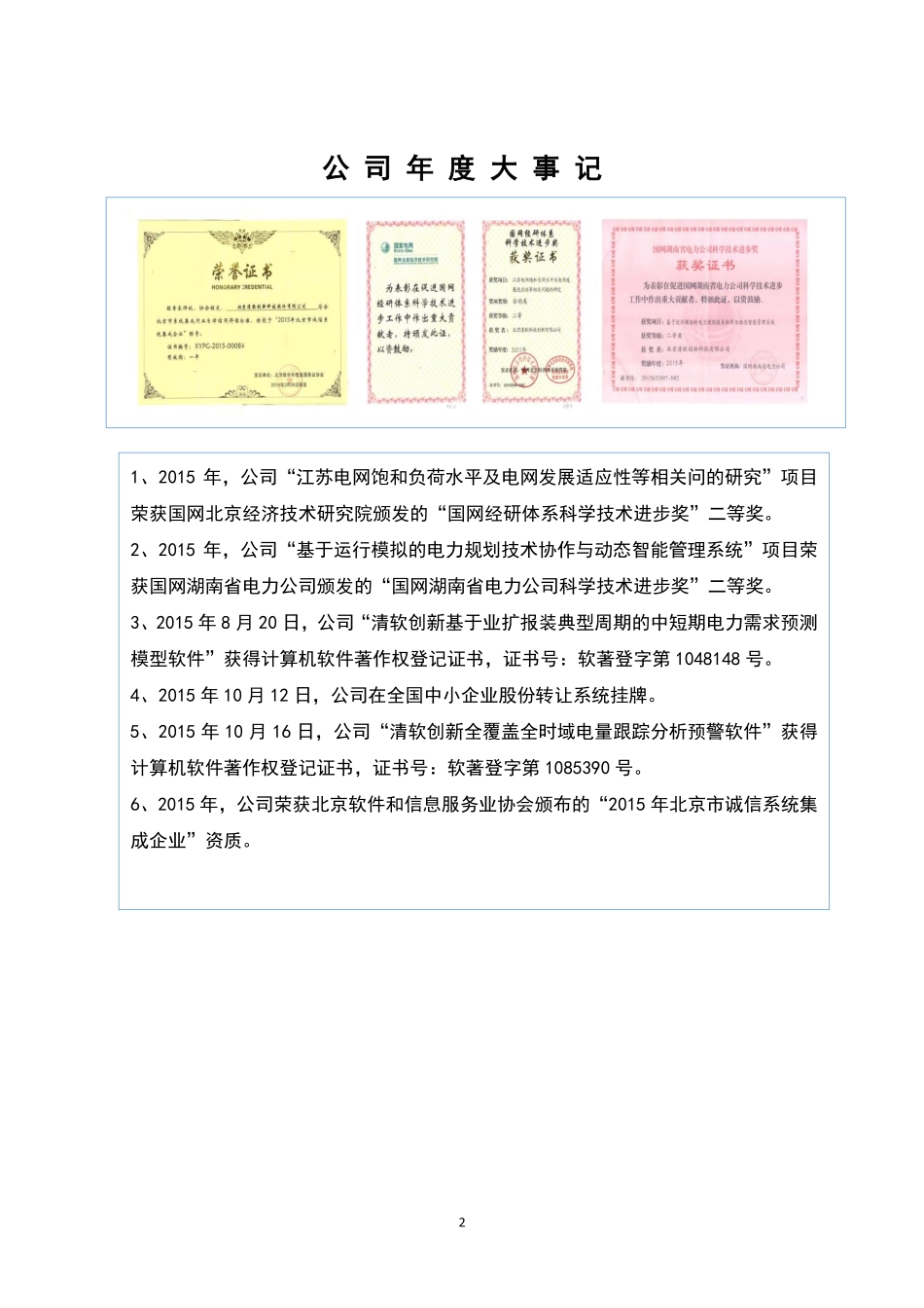 833852_2015_清软创新_2015年年度报告_2016-04-18.pdf_第2页