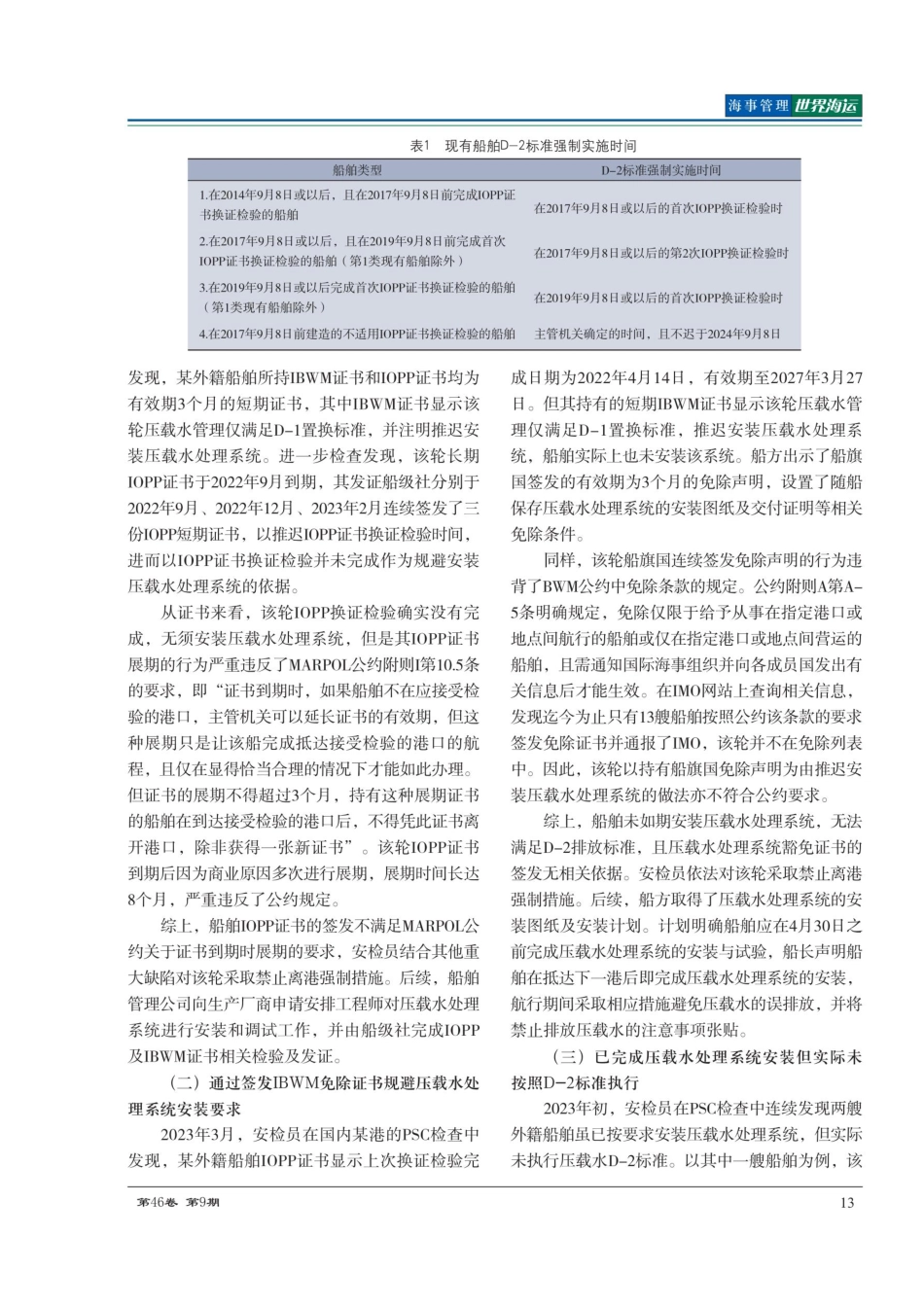 船舶压载水管理典型缺陷分析及管理对策.pdf_第2页