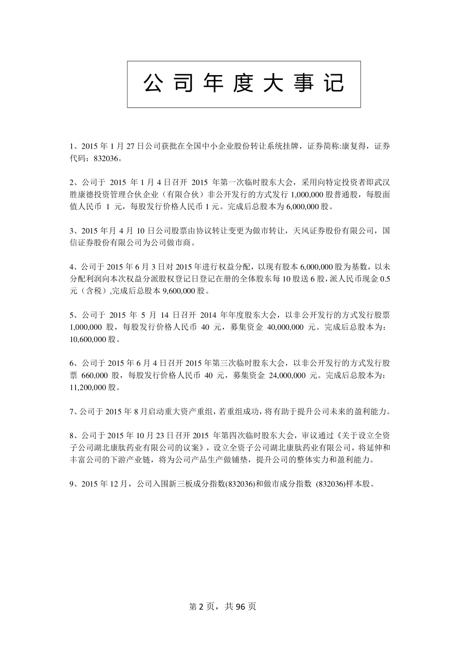 832036_2015_康复得_2015年年度报告_2016-04-05.pdf_第2页