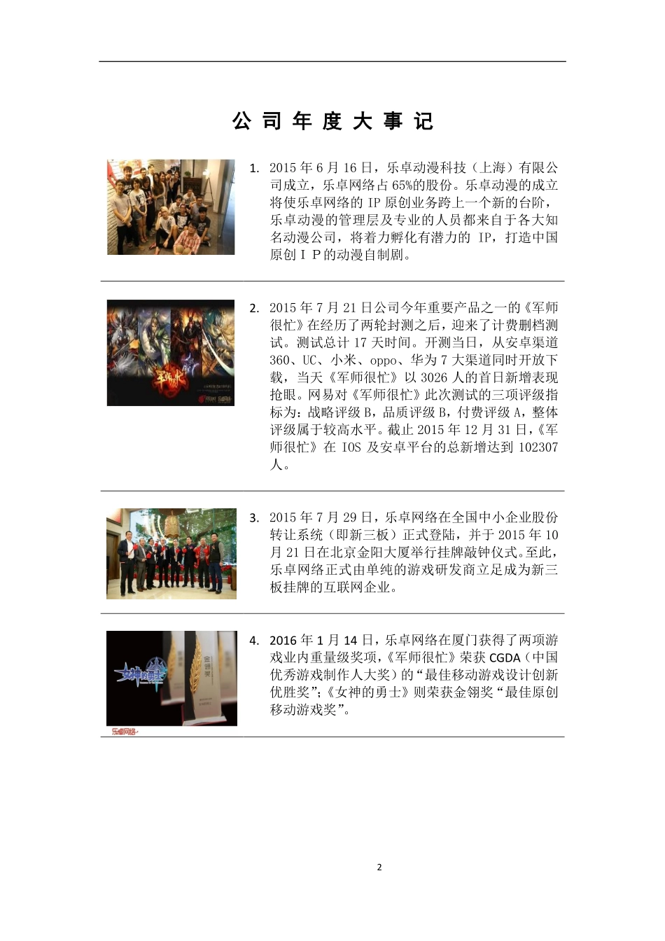 833148_2015_乐卓网络_2015年年度报告_2016-03-31.pdf_第2页