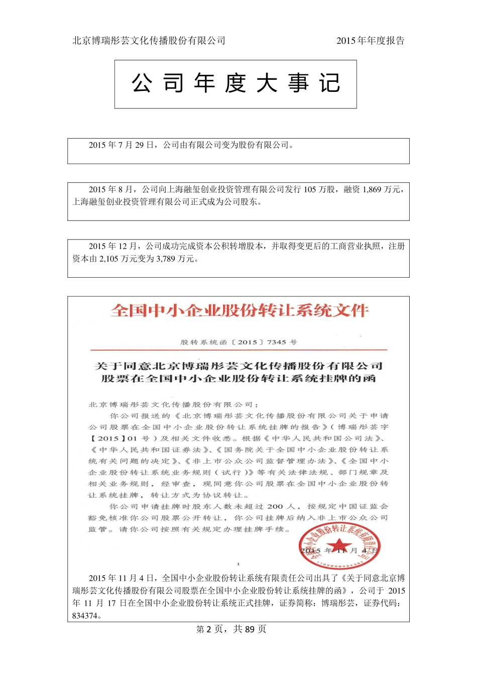 834374_2015_博瑞彤芸_2015年年度报告_2016-03-07.pdf_第2页
