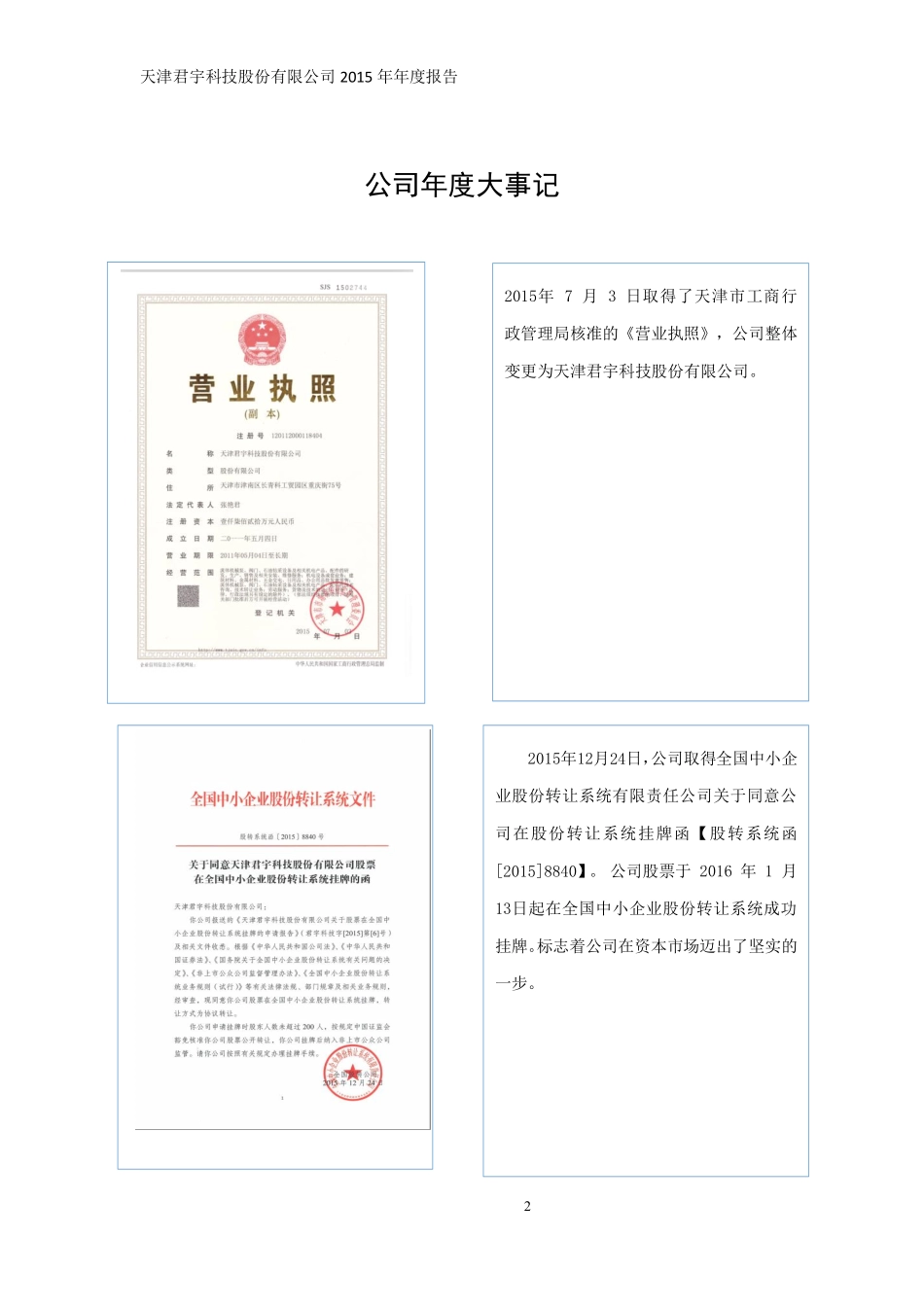 835527_2015_君宇科技_2015年年度报告_2016-04-14.pdf_第2页