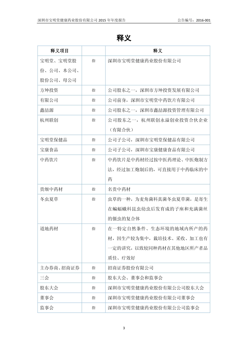 835684_2015_宝明堂_2015年年度报告_2016-04-06.pdf_第3页
