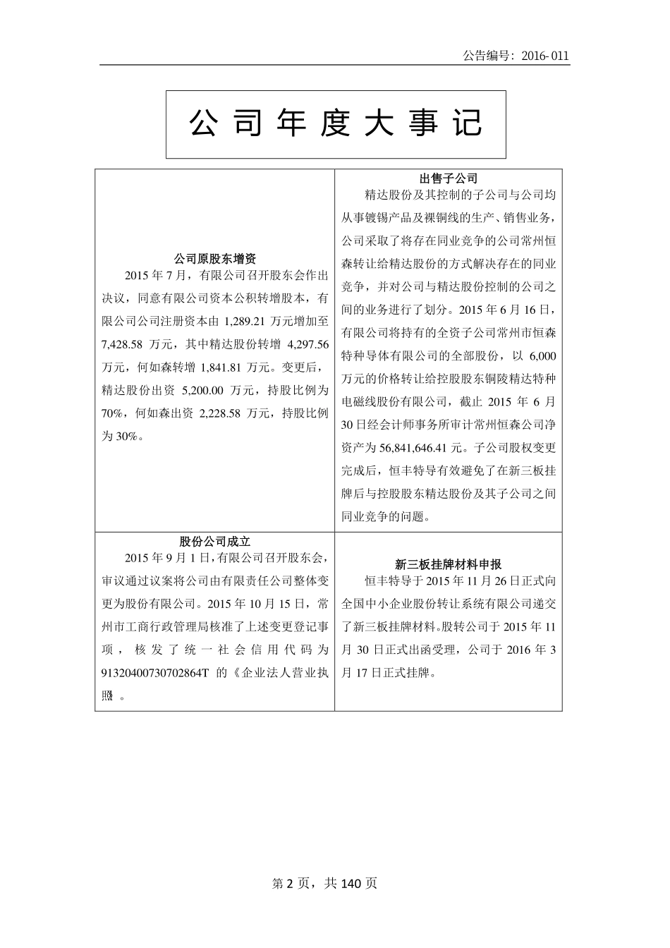 836249_2015_恒丰特导_2015年年度报告_2016-04-10.pdf_第2页